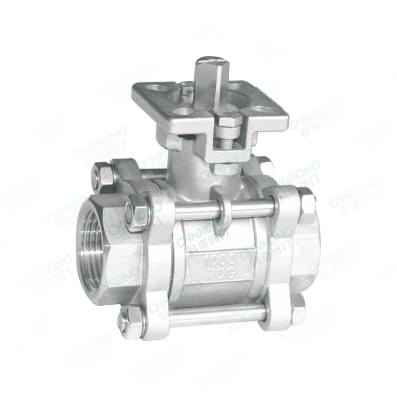 三片式高平台内螺纹球阀